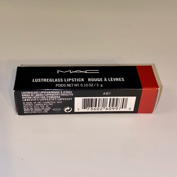 MAC Cosmetics Lustreglass Lipstick “Local Celeb” 551 - Full Size New in Box - Picture 5 of 7